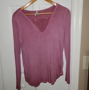 NWOT Dusty rose colored long sleeve